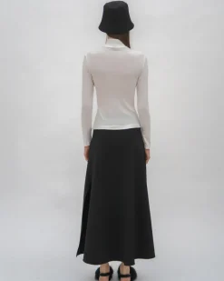 ZIP UP TURTLENECK TOP